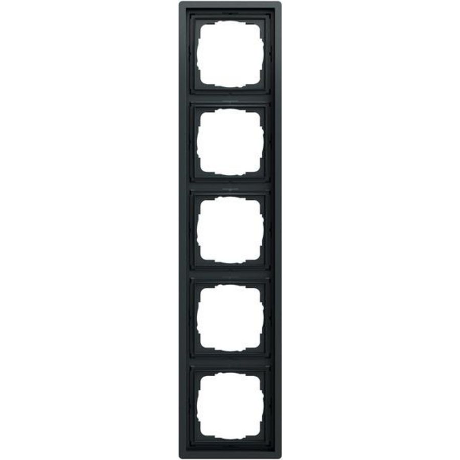 Afdekraam 5-voudig Gira F100 antracit(gel.)