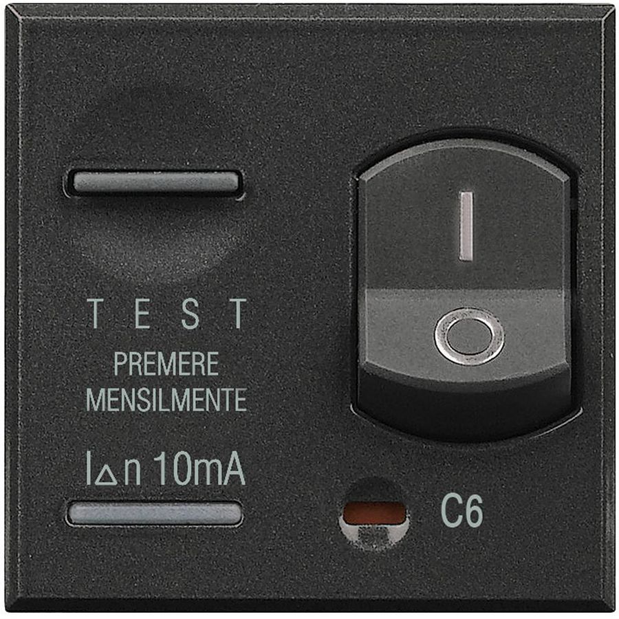 Aardlekautomaat 6A 1P + N 1.5kA 2 modulen antraciet Axolute