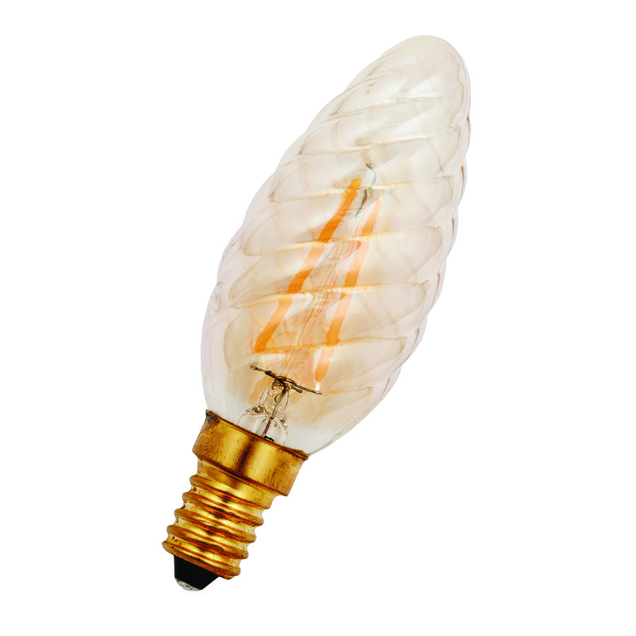 LED-lamp C35 BEE FIL Twisted E14 DIM 4W 25W 250lm 922 goud