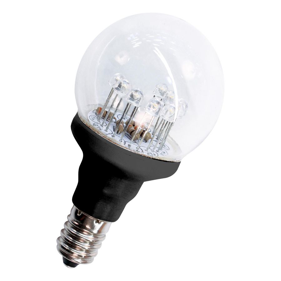 LED-Lamp Deco ball E14 12V 0.5W 24lm warmwit helder