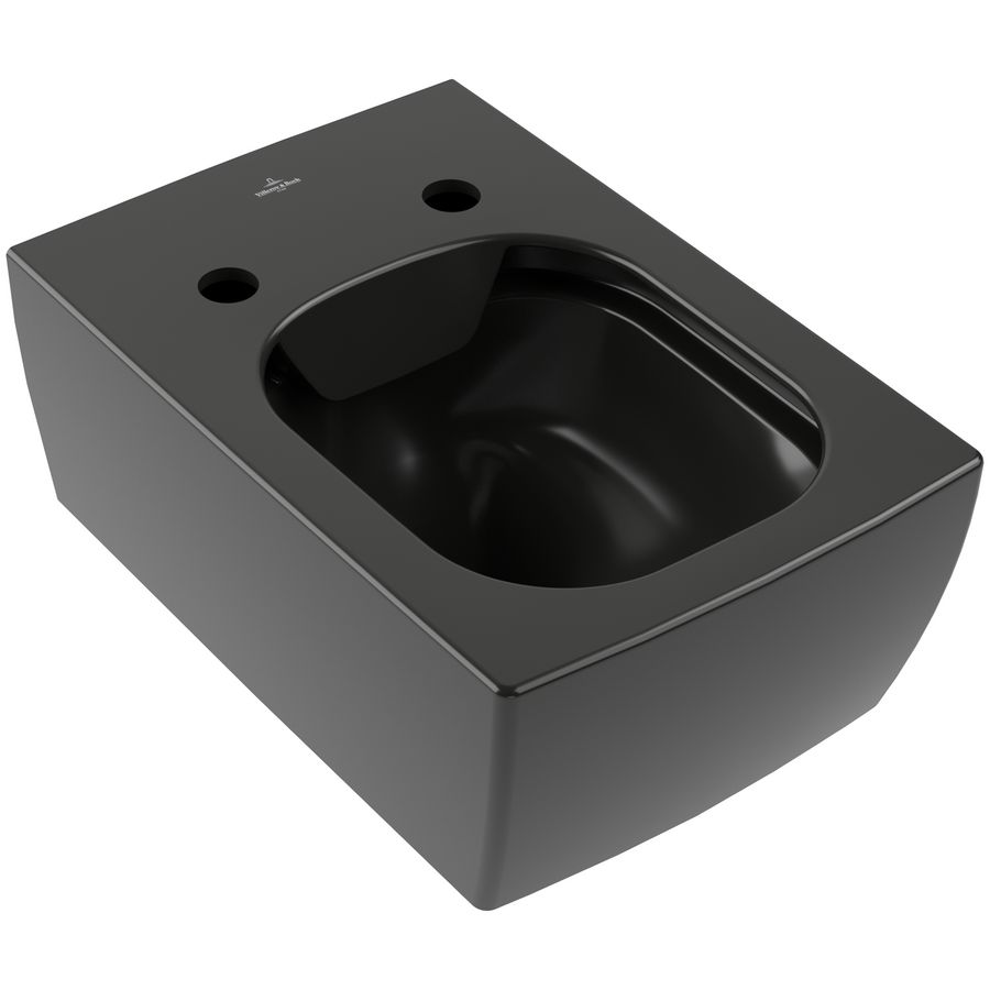 Wandcloset diepspoel Rimless Memento 2.0 375x560mm Pure Black CeramicPlus (excl. zitting)