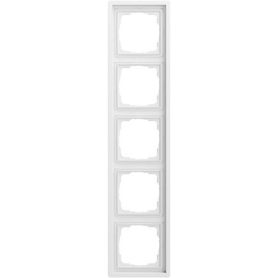 Afdekraam 5-voudig Gira F100 zuiver wit m(gel.)