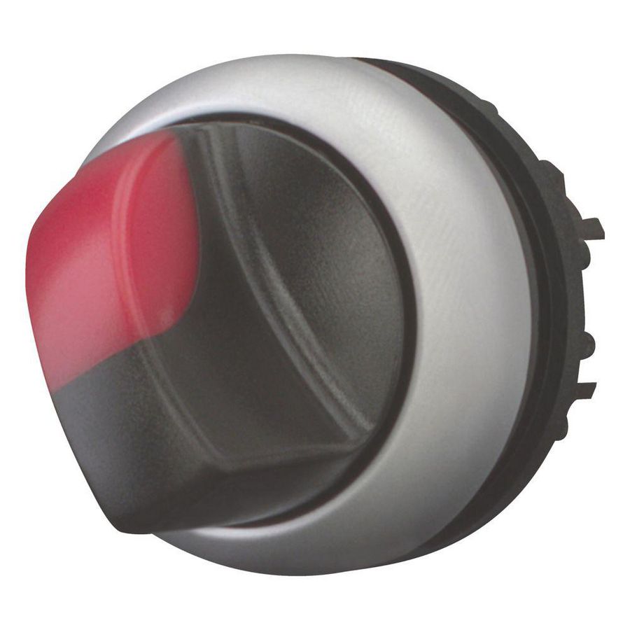 Keuzeschakelaar 2 standen verlicht rood VVE=5
