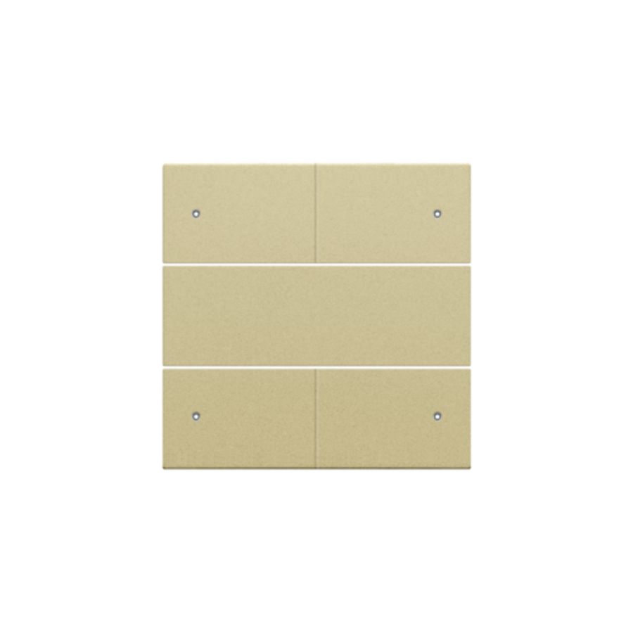 Afwerkingsset 4-voudige pot.vrij knop 24V Led gold