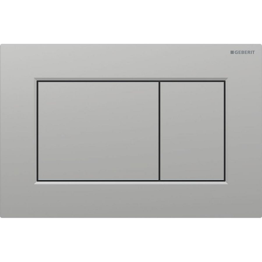 Bedieningsplaat 2-toets Sigma01 SQUARE mat chroom gelakt
