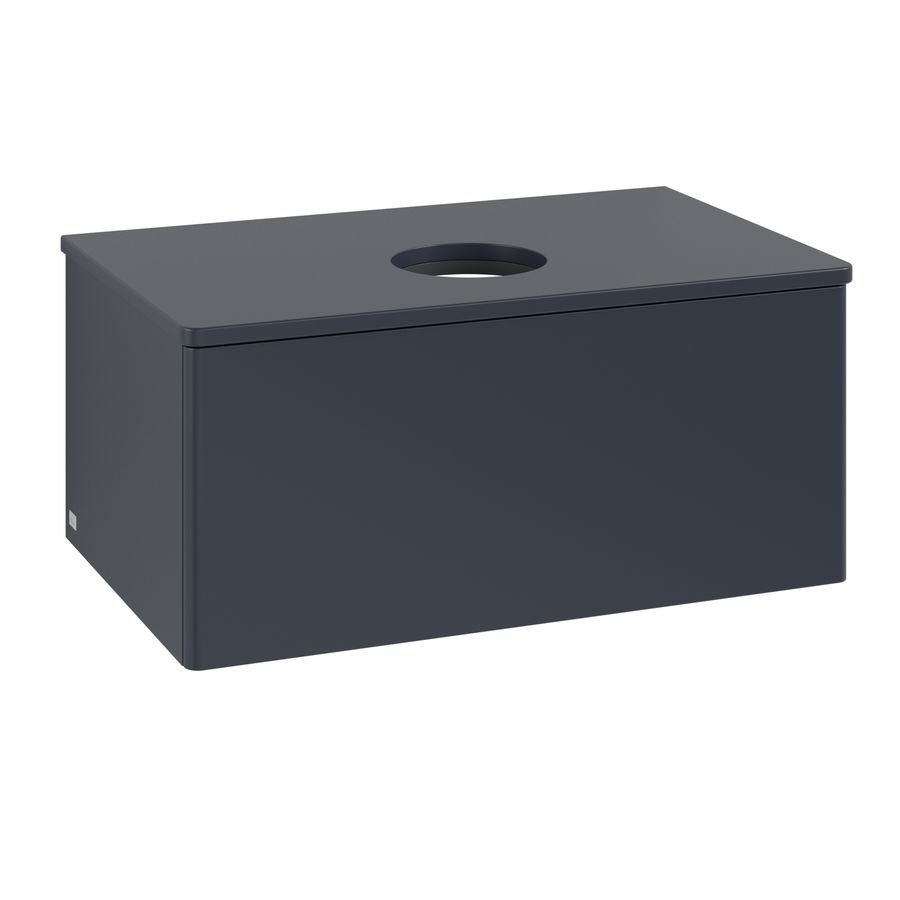 Wastafelonderkast Antao 800x360x500mm Mid.Blue Matt Lacquer L30010HG
