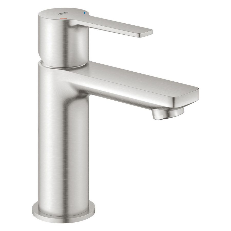 Lineare XS-size wastafelmengkraan supersteel (rvs look) pushopen