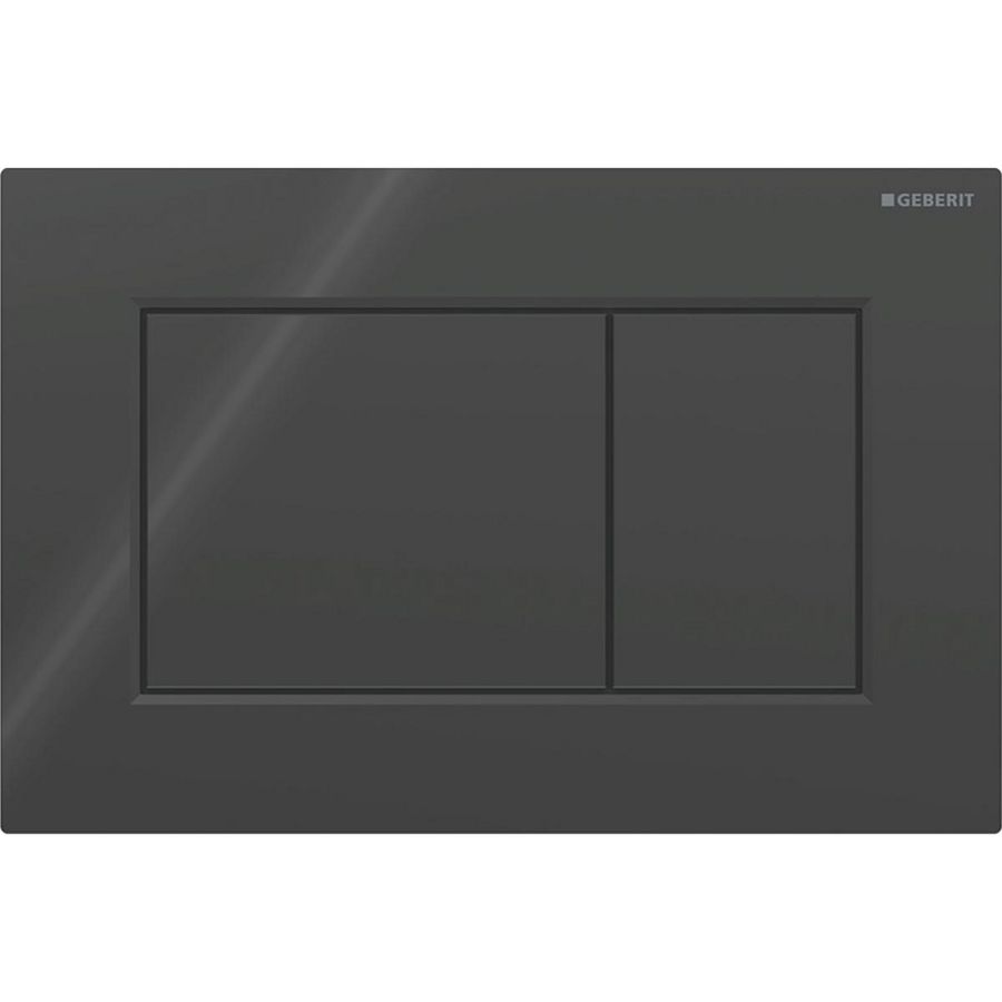 Bedieningsplaat 2-toets Sigma01 SQUARE glans zwart