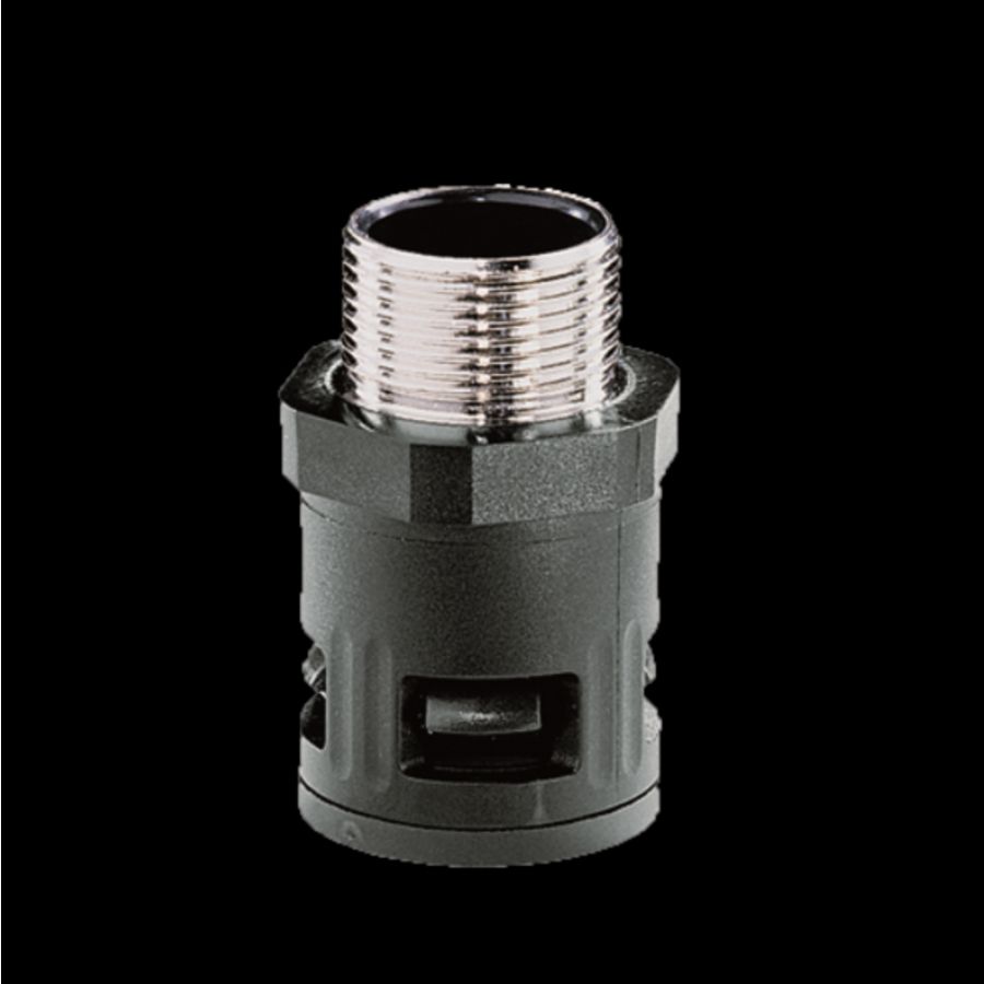 Kunststof connector metrisch mtn schroefdr M40 zwart VVE=10
