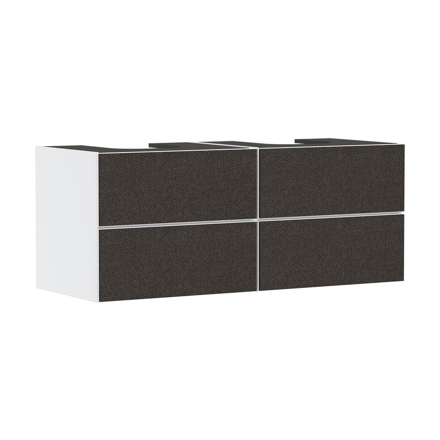 Badmeubel Xevolos E Matt White 1370/550 4L 2 inb. gesl. TDG