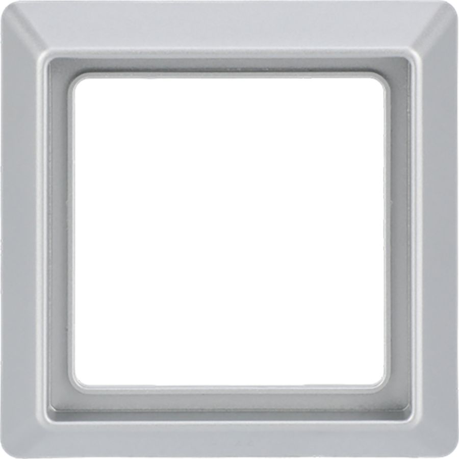 Afdekraam 1-voudig IP44 A-w aluzilver (2101-33)