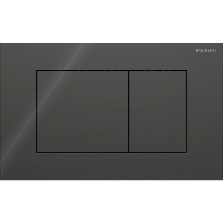 Bedieningsplaat 2-toets Sigma40 SQUARE glas zwart 115.629.SJ.1