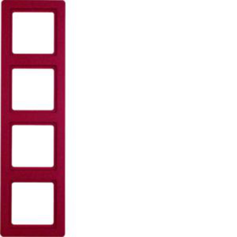 Afdekraam 4-v berker Q.1 rood soft-finish