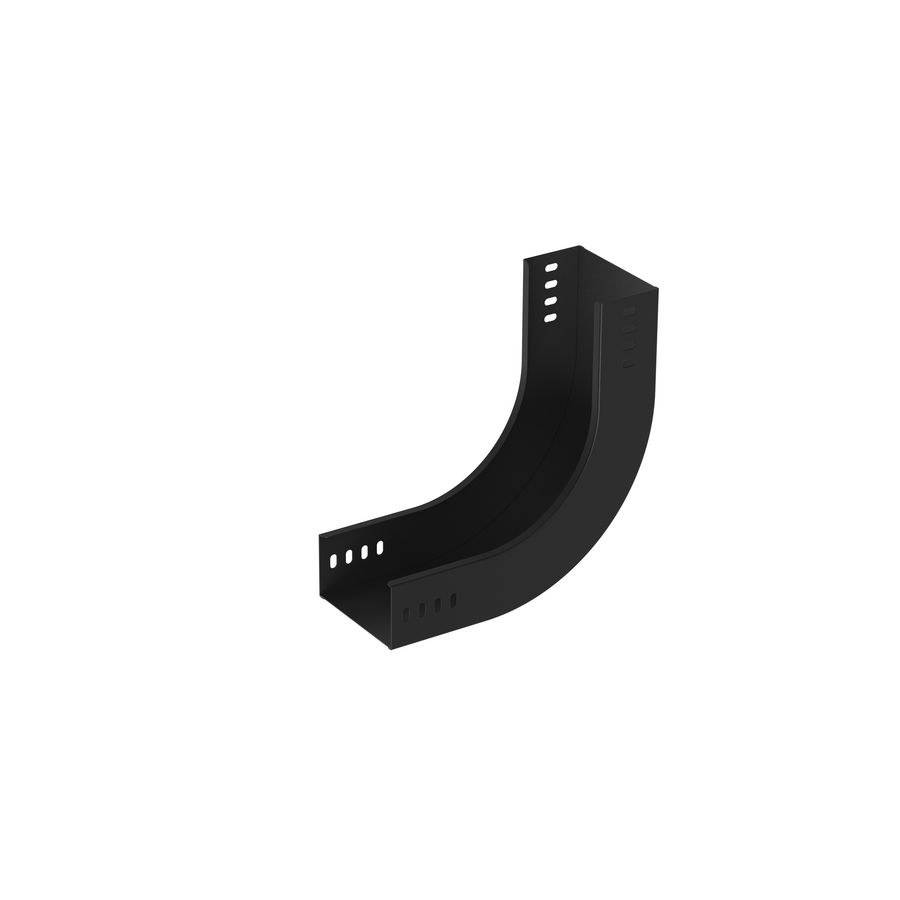 Stijgstuk vast 120mm zwart KG281