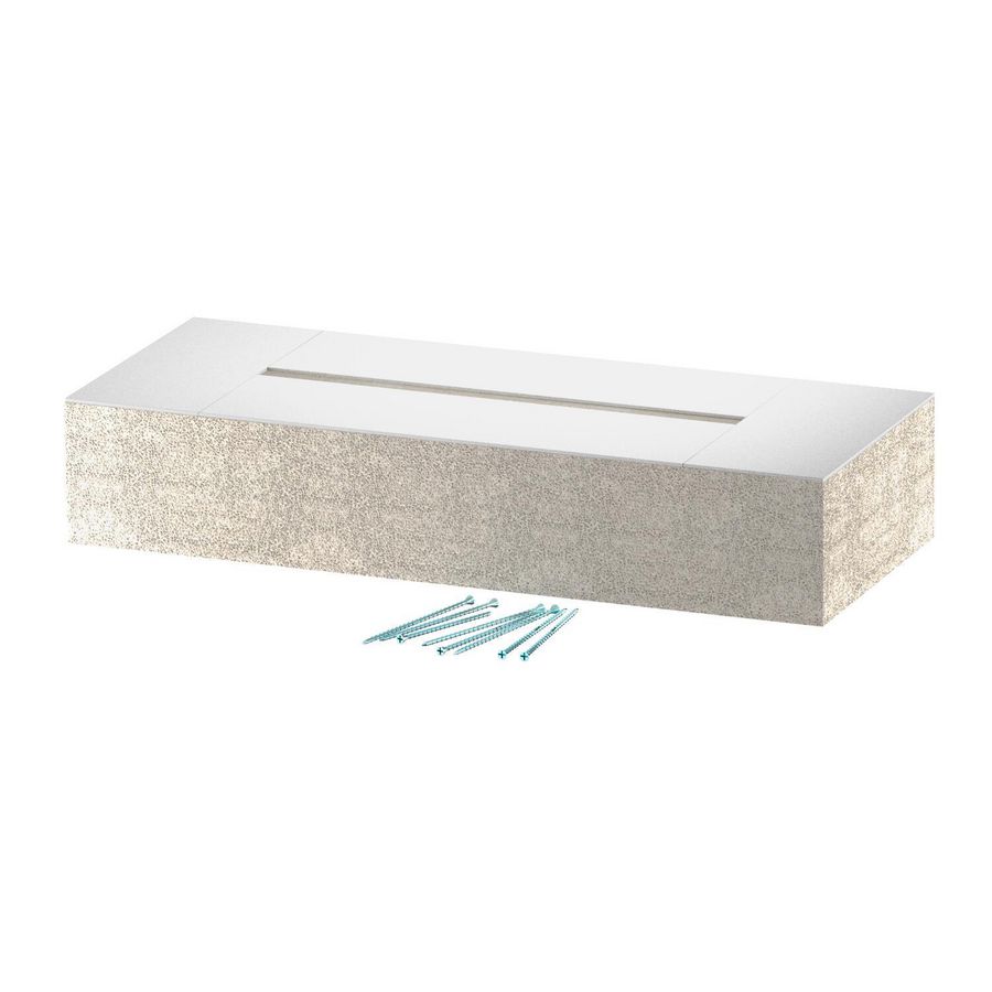 Eindstuk voor BSKD12-K0521 50x210 glasvezel grijs