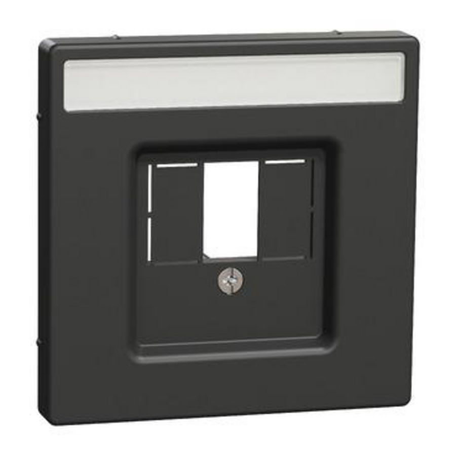 Centraalplaat USB/HDMI Antraciet Systeem D