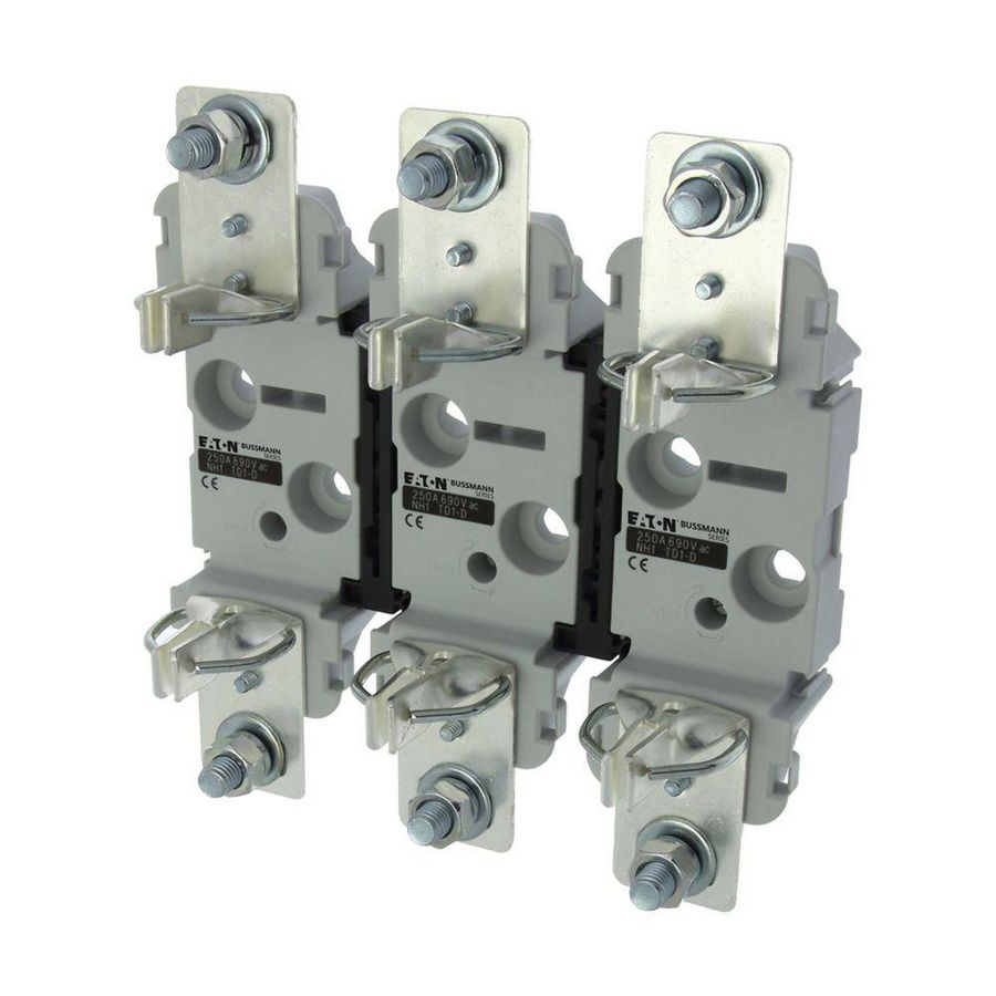 Zekeringhouder, 250 A, AC 690 V, NH1, 3P, IEC, DIN-railmonta