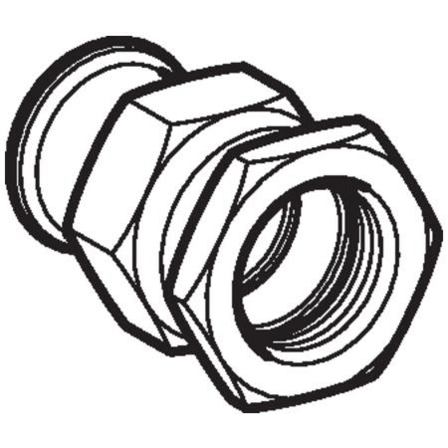 3-del. koppeling (wartel RVS) MAPRESS RVS siliconenvrij (LABS-vrij) 15x1/2"bn.