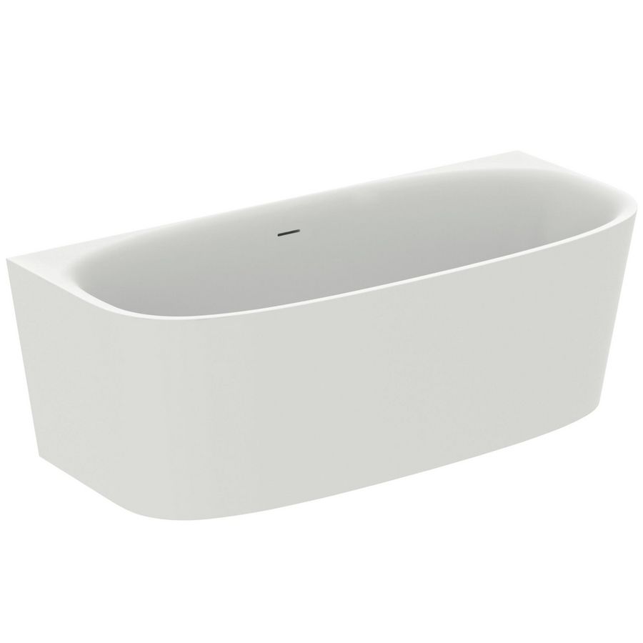 Dea duobad halfvrijstaand 180x80cm silk white