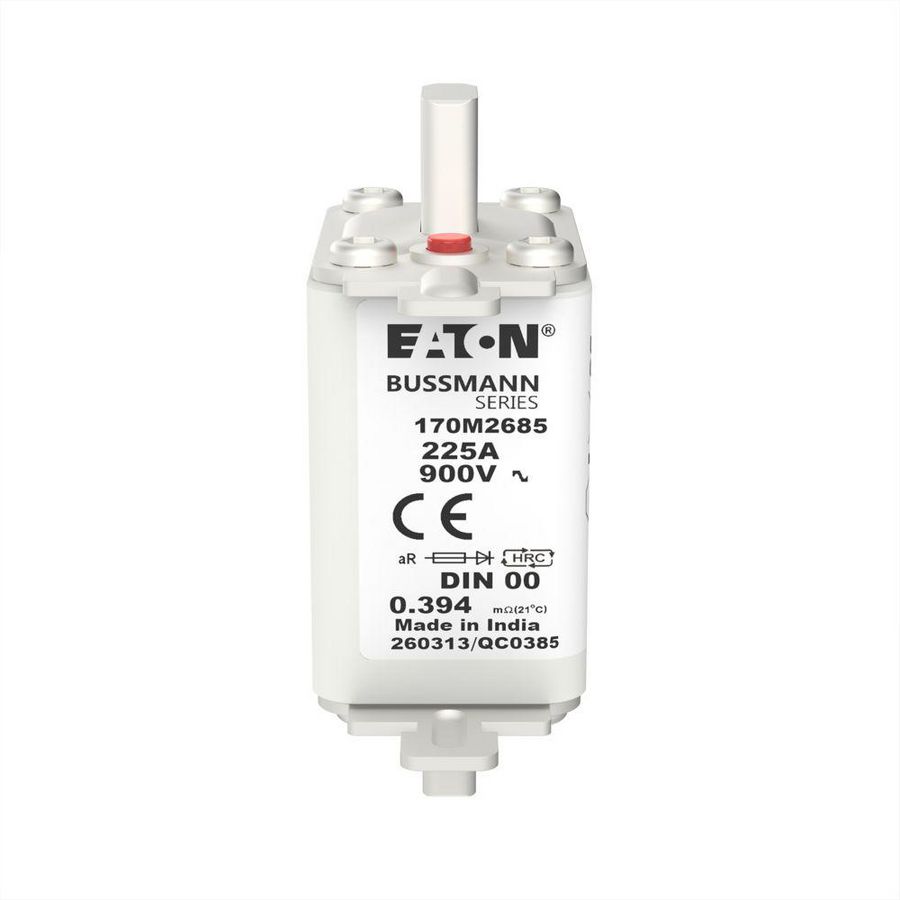 Zekering hoge snelheid 225A AC 900V 125kA 00 aR IEC VVE=6