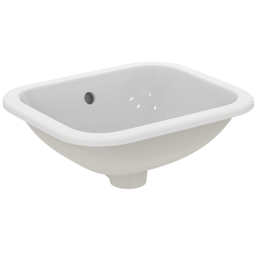 Inbouwwastafel Connect rechthoekig 420x350x175mm wit