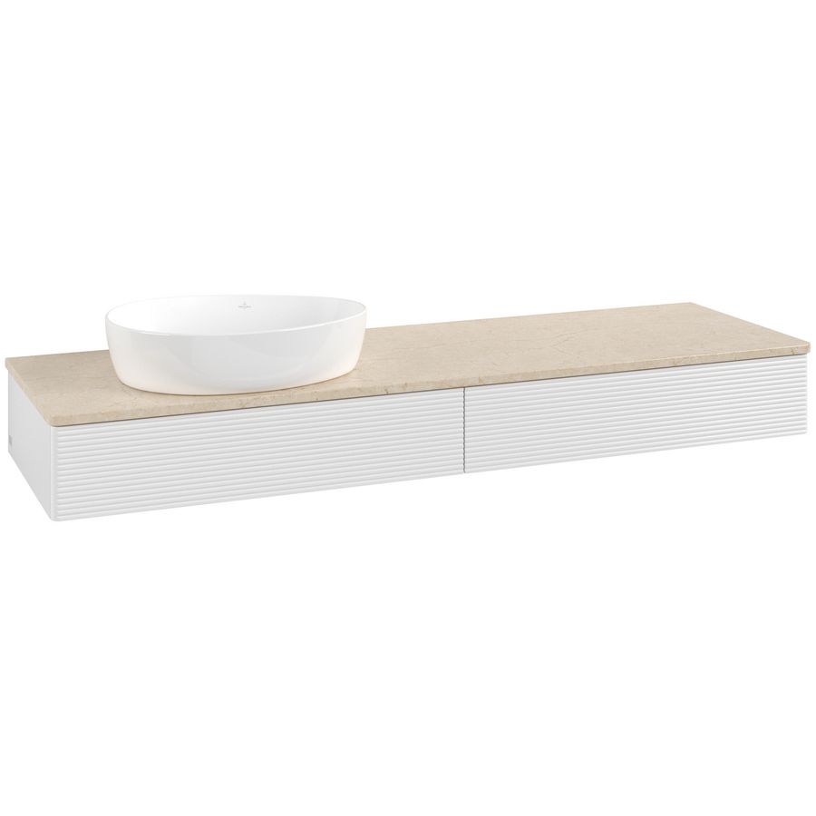 Wastafelonderkast Antao 1600x190x500mm G.White.L L15113GF