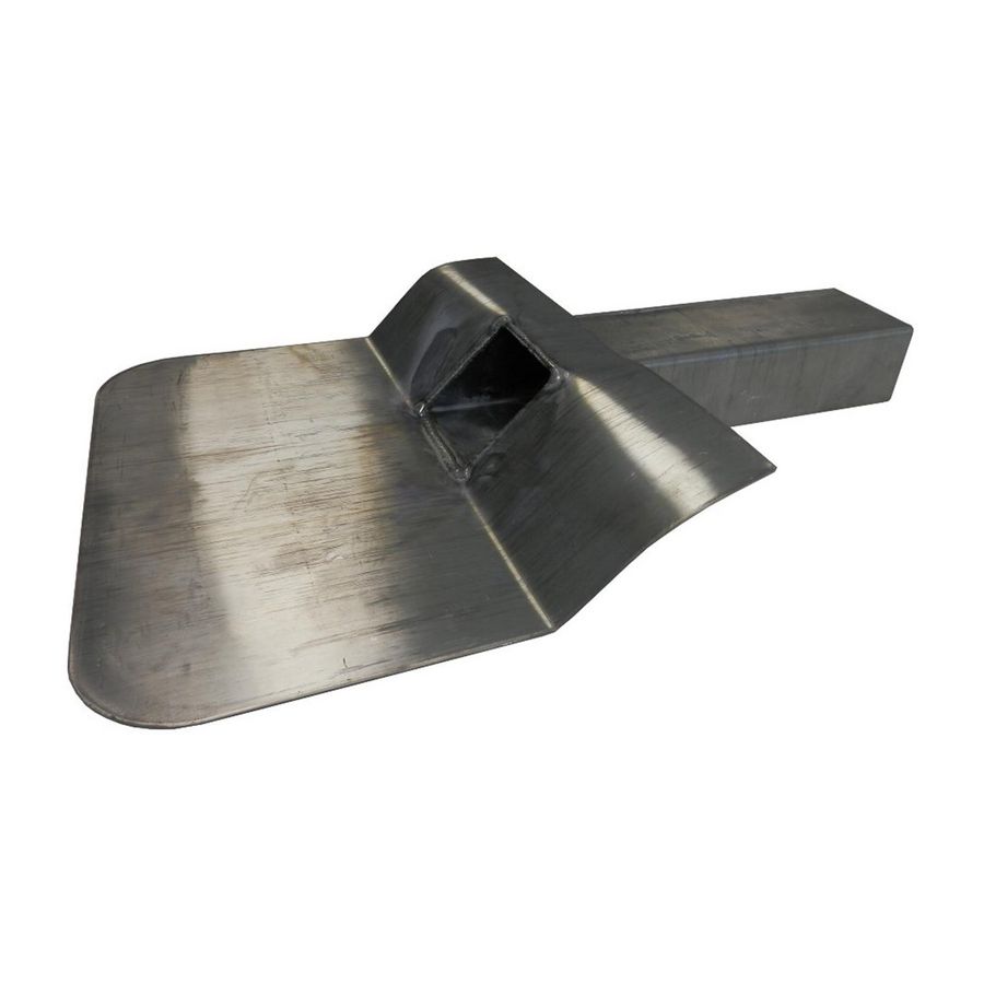 Loden kiezelbak code 25 60x80mm l=500mm 45° voorzien van primer