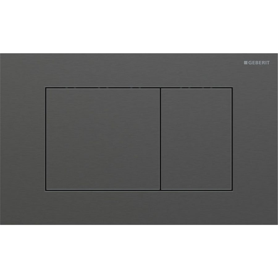 Bedieningsplaat 2-toets Sigma40 SQUARE geborsteld zwartchroom
