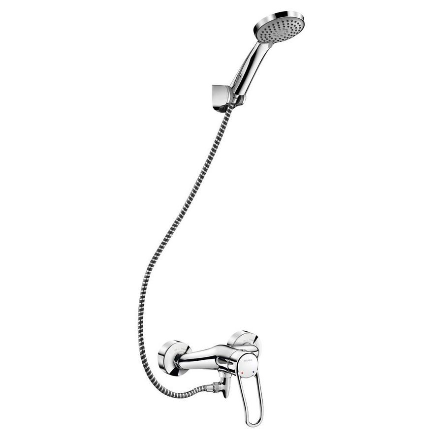 Doucheset met leegloop + 2539 mechanische mengkraan S/C-kop