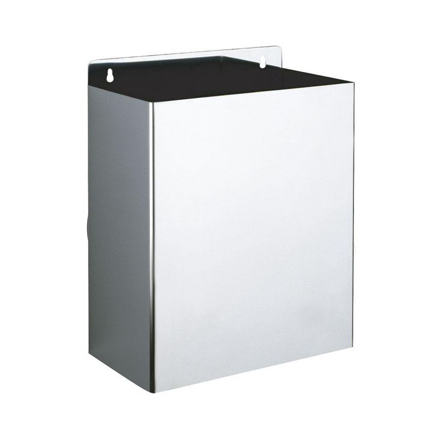 Muurvuilbakje rechthoekig 13L RVS glanzend gepolijst