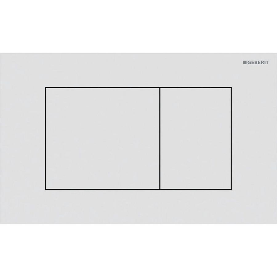 Bedieningsplaat 2-toets Sigma40 SQUARE matwit easy-to-clean