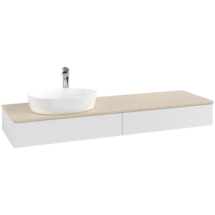 Wastafelonderkast Antao 1600x190x500mm G.White.L L15153GF