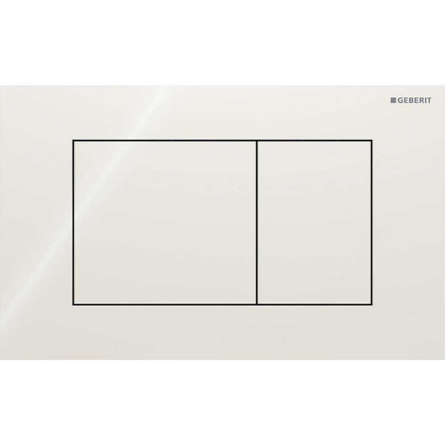 Bedieningsplaat 2-toets Sigma40 SQUARE glas zand-grijs