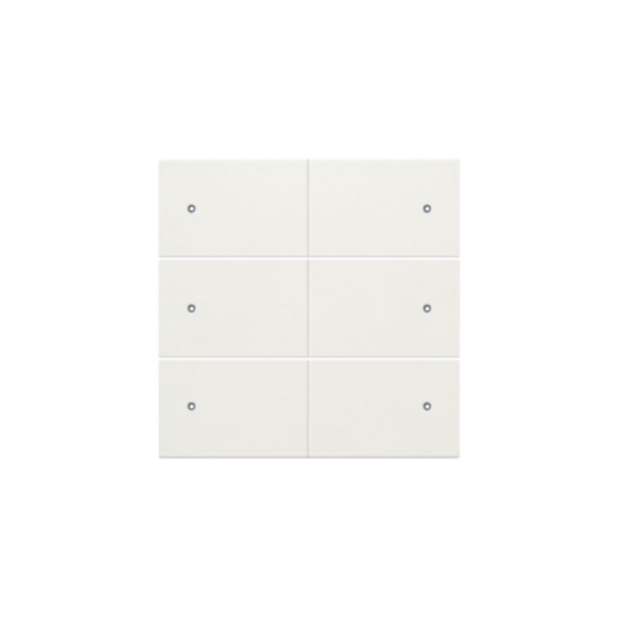 Afwerkingsset 6-voudige pot.vrij knop 24V Led white