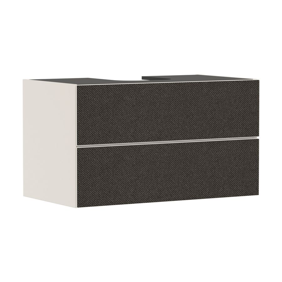 Badmeubel Xevolos E SMB 980/550 2L inbouwwastafel gesl. TDG
