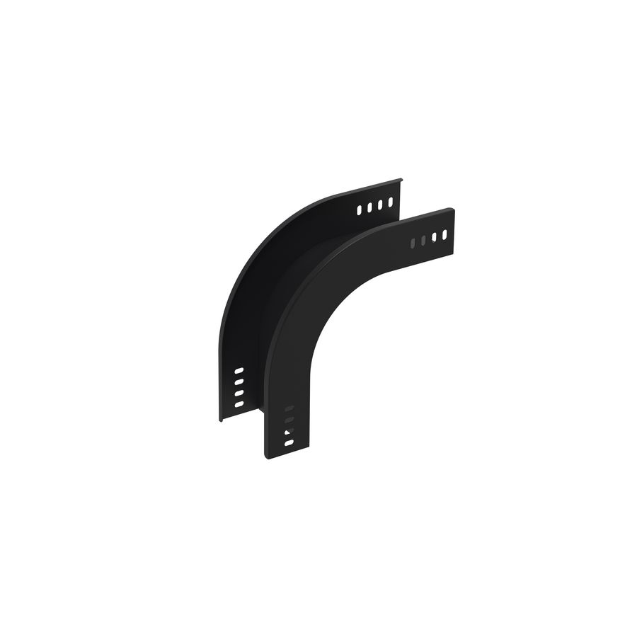 Vervalstuk vast 120mm zwart KG281