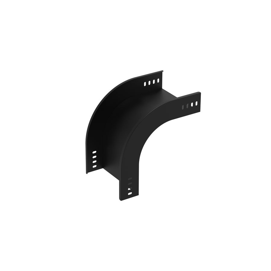 Vervalstuk vast 200mm zwart KG281