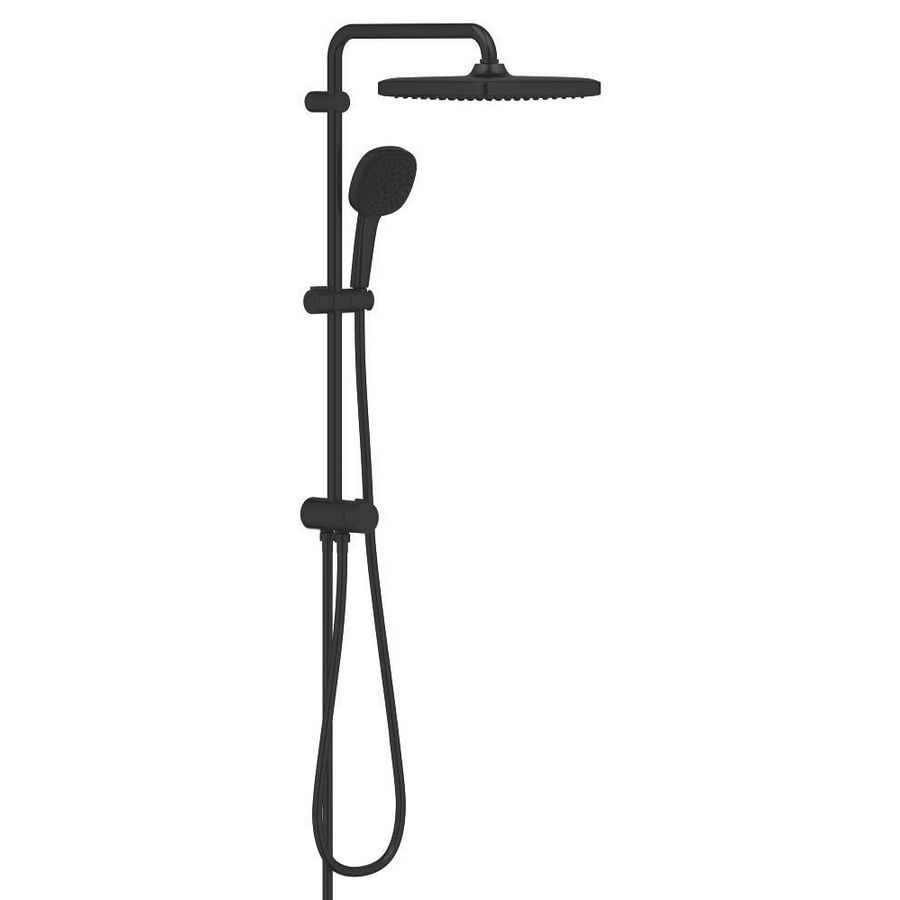 Tempesta 250 Cube douchesysteem omstel. 620mm 8,0L/min. matte black (mat zwart) (prof)