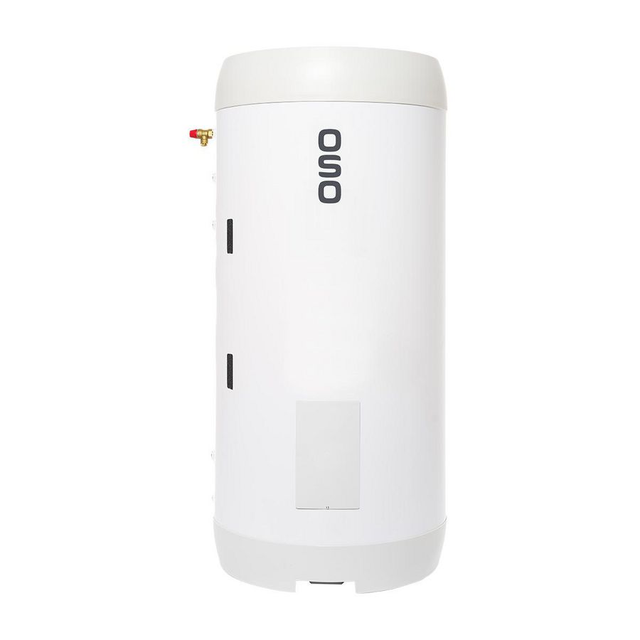 Delta Geocoil indirect gestookte RVS boiler 300ltr. 3,1m² spiraal incl. elektrisch element 2,8 kW