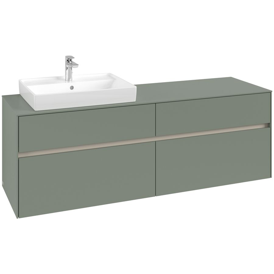 Wastafelonderkast Collaro 1600x548x500mm Soft Green C02200AF