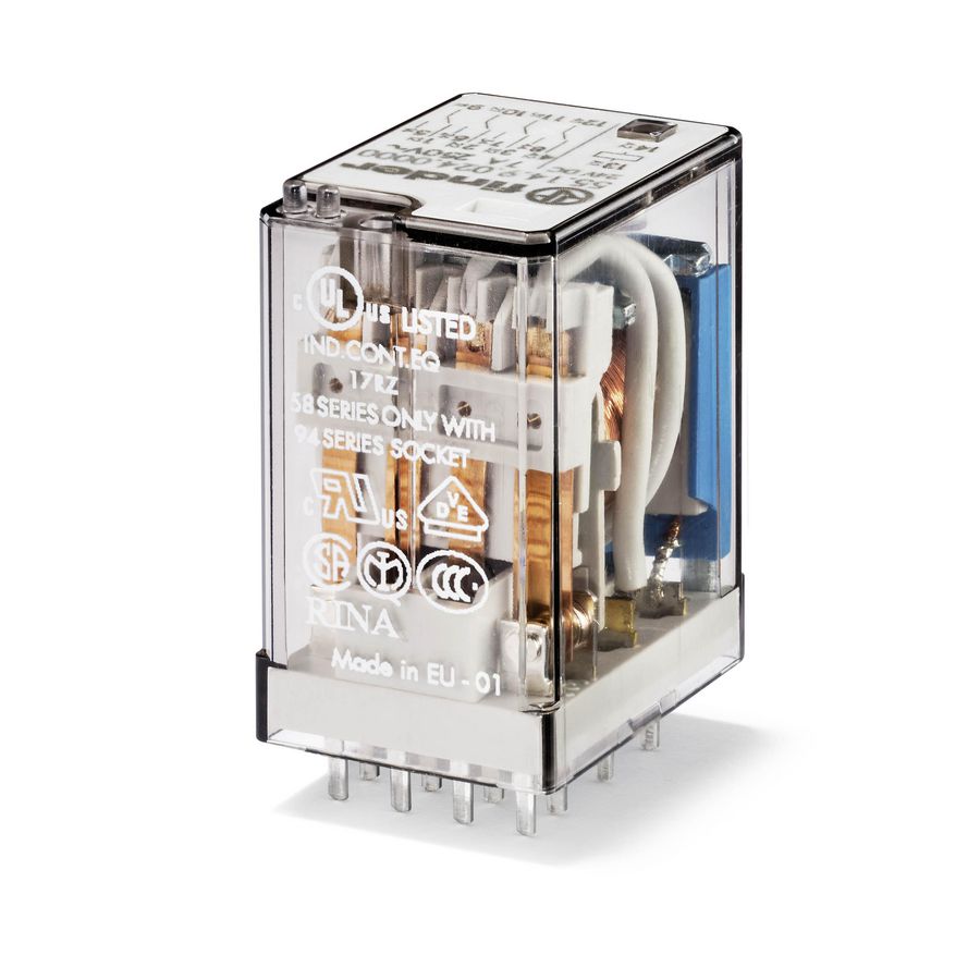 Schakelrelais 4 wisselc. 7A 24V AC 55.14.8.024.0000 VVE=10