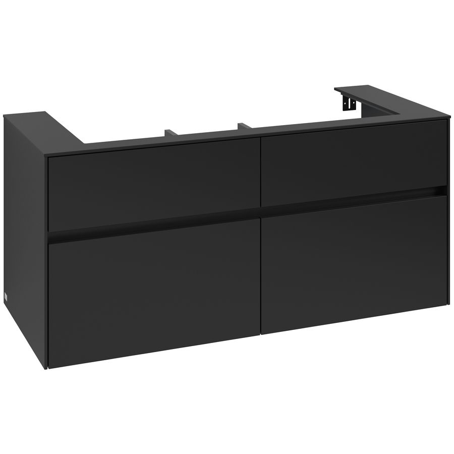 Wastafelonderkast Collaro 1200x548x500mm Volcano Black C09100VL