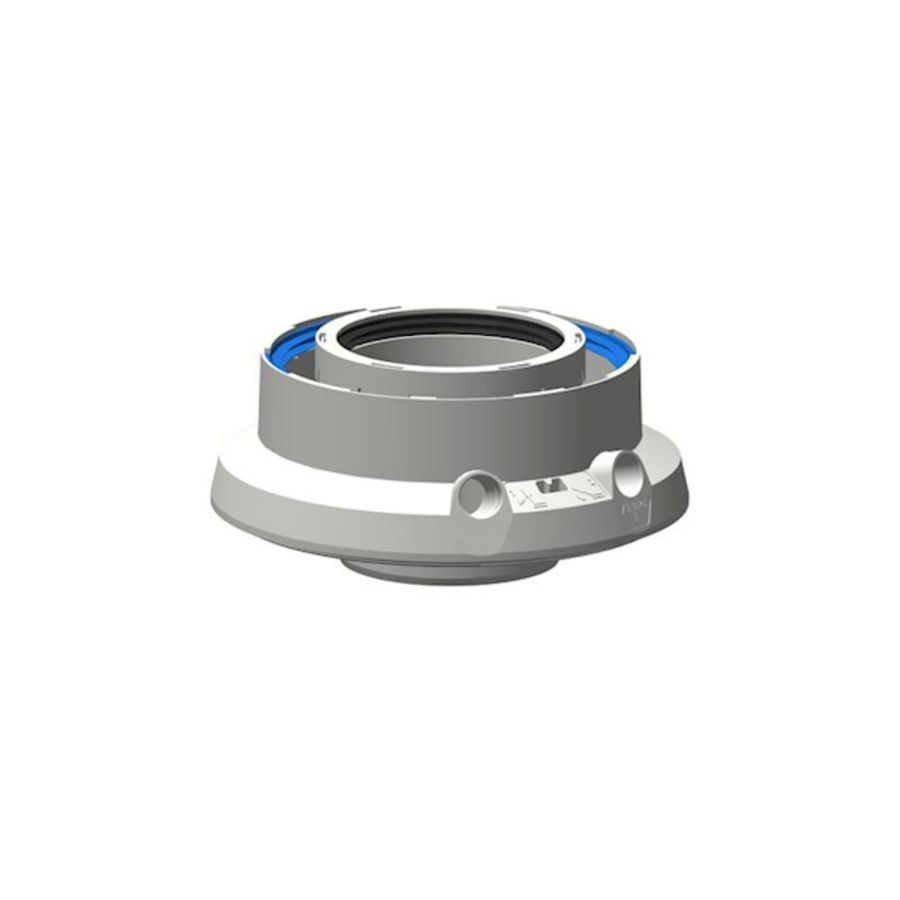 Rookgasadapter 80/125mm concentrisch I- en P-serie