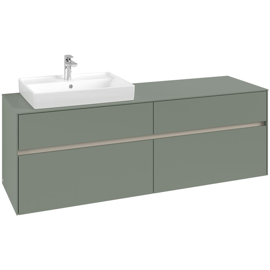 Wastafelonderkast Collaro 1600x548x500mm Soft Green C022B0AF