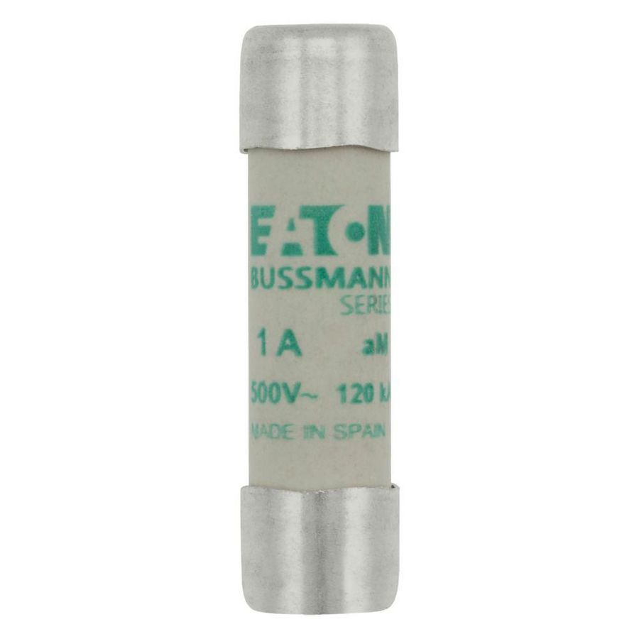 Zekering laagspanning 1A AC 500V 10x38mm aM IEC VVE=10