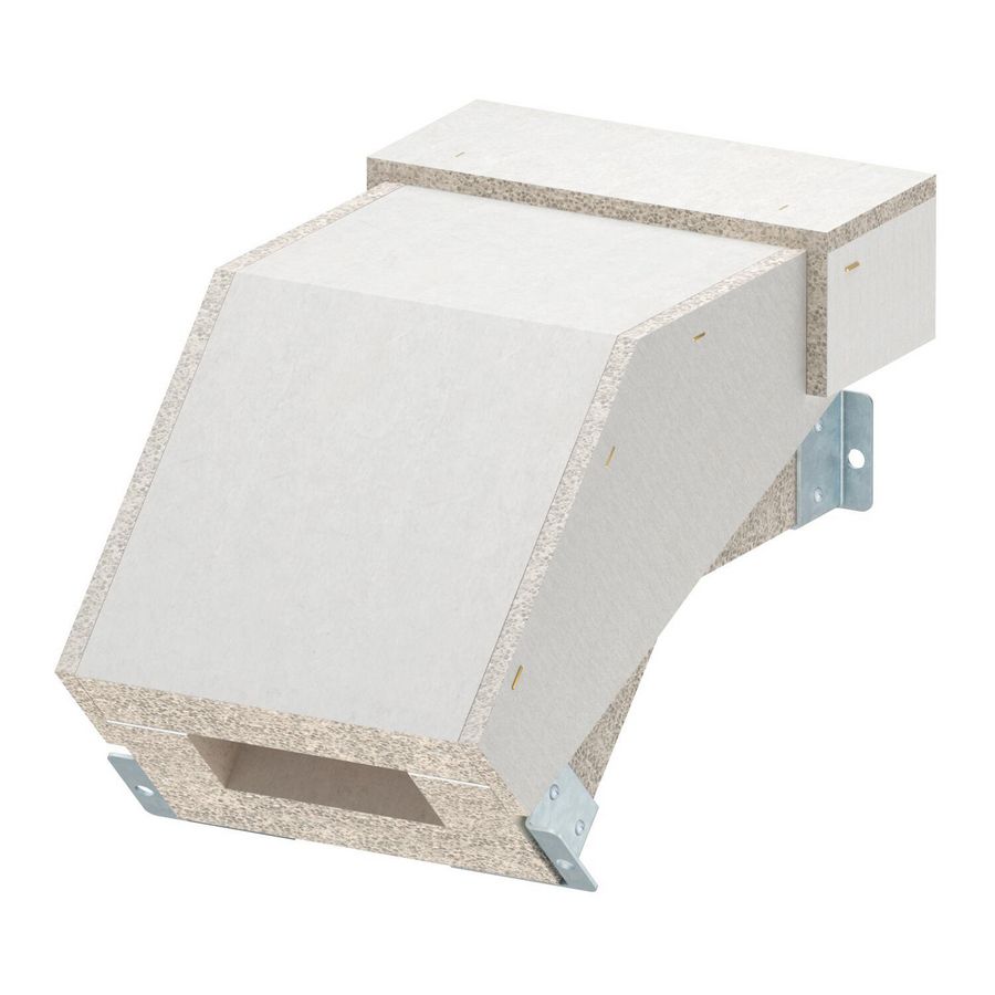 Valbocht voor BSKH09-K0511 50x110 glasvezel grijs