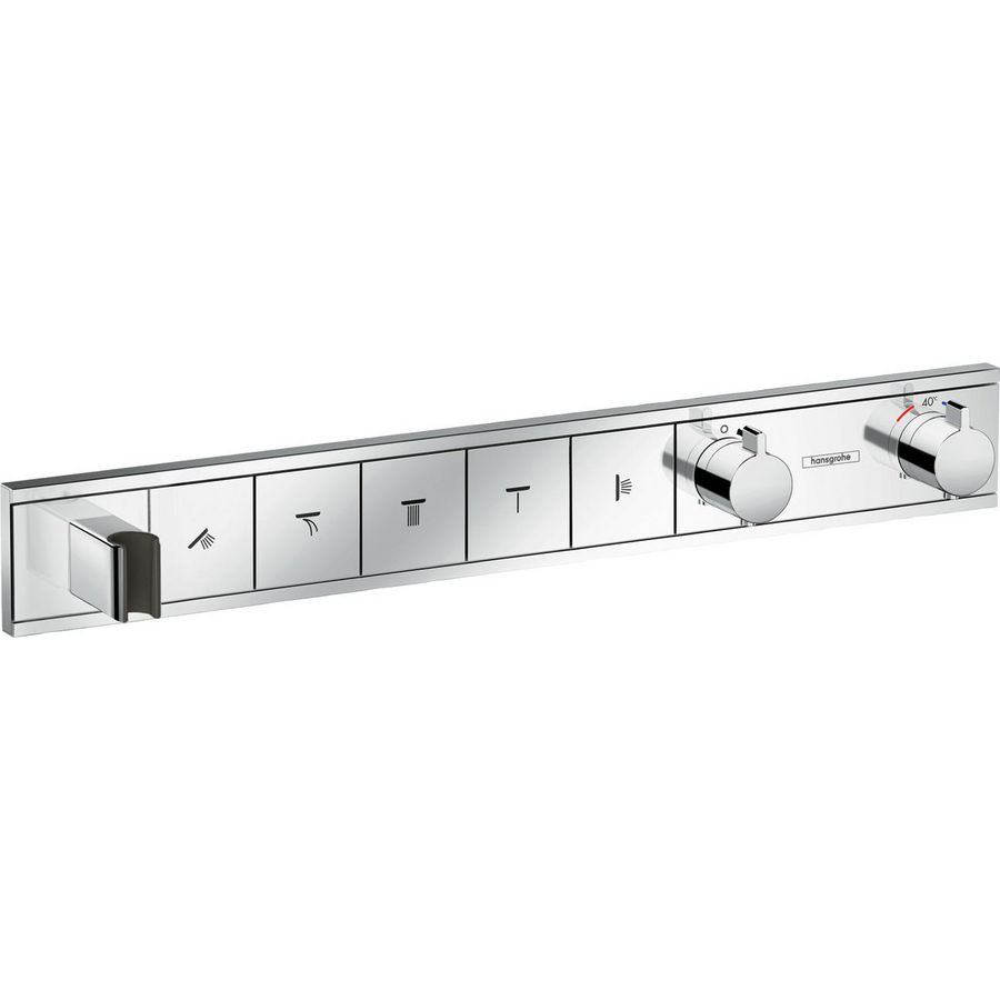 Afbouwdeel inbouwthermostaat RainSelect 5 functies 26l/min. chroom