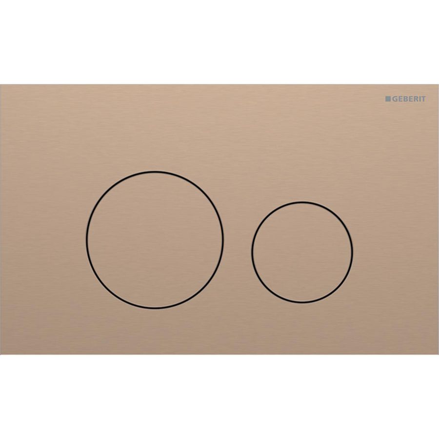 Bedieningsplaat 2-toets Sigma40 ROUND geborsteld roodgoud