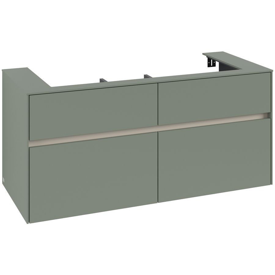 Wastafelonderkast Collaro 1200x548x500mm Soft Green C09100AF