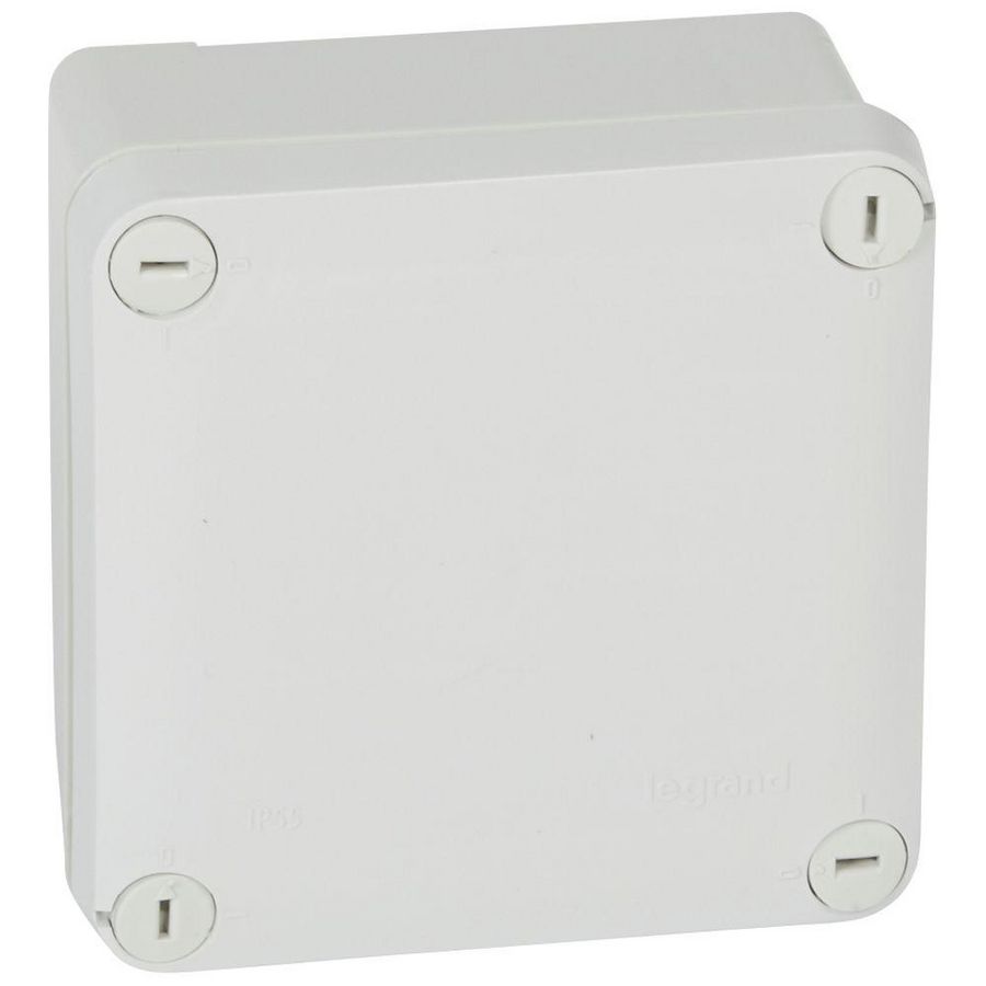 Doos 105x105x vlak grijs Plexo VVE=5